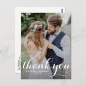 書道台本結婚の感謝はがき ポストカード (正面/裏面)