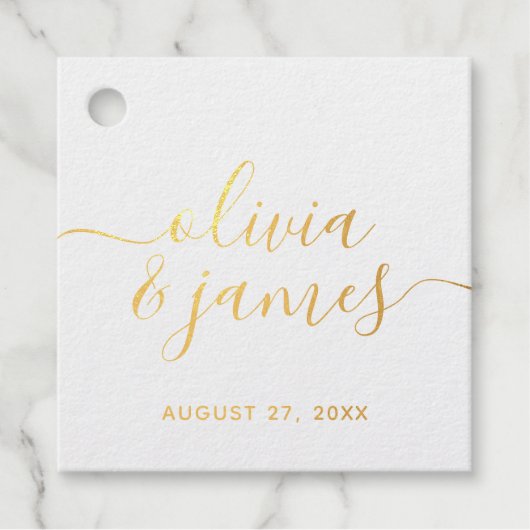 書道台本結婚の箔 フェイバータグ (正面)