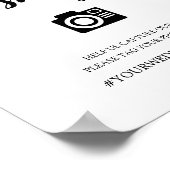 書道台本結婚のOh Snapハッシュタグ記号 ポスター (角)