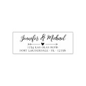 書道台本結婚差出人住所モダン セルフインキングスタンプ (デザイン)