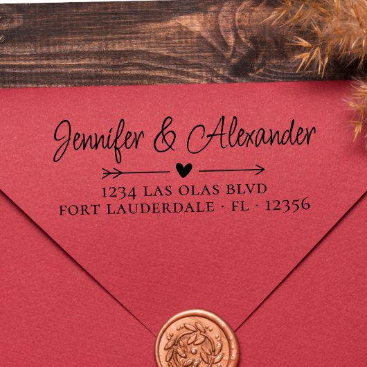 書道台本結婚差出人住所モダン セルフインキングスタンプ