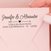 書道台本結婚差出人住所モダン セルフインキングスタンプ