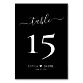 書道台本結婚黒両面 テーブルナンバー (裏面)