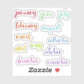 書道台本虹の月 シール (シート)