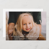 書道台本3枚フォトメリークリスマス シーズンカード (正面/裏面)