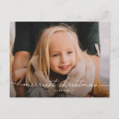 書道台本3枚フォトメリークリスマス シーズンポストカード (正面)