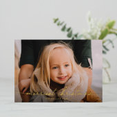 書道台本3枚フォトメリークリスマス 箔シーズンカード (立ち正面)