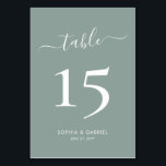 書道台本Sageグリーンダブル結婚サイド テーブルナンバー<br><div class="desc">書エレガント跡Sage Greenの表結婚番号の両面にをカスタム付けパーソナライズされたた。お客救済様は、この表札の両面の表シンプルエレガント番カードで簡単に道を見つけることができる。簡単に数字、名前、日付を追加！手かわいらしレタリング書道「表」スクリプトを備えている。ミニマリストエレガントや結婚式にモダン最適。</div>