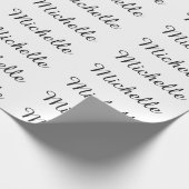 書道名クリエイティブトレンディー白 ラッピングペーパー (角)