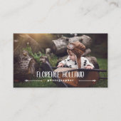 書道名フォトグラファー写真 名刺 (正面)