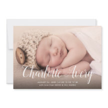 書道名写真の誕生のお知らせ