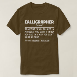 書道名詞定義書道愛好家 Tシャツ