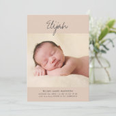 書道名Terracottaワンフォト誕生 案内状 (スタンド正面)