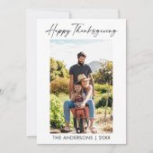 書道墨写真感謝祭オレンジプレイド シーズンカード (正面)