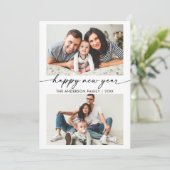 書道墨幸せ新年2写真 シーズンカード (スタンド正面)