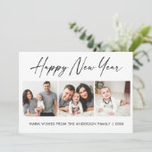 書道墨書家3写真新年 シーズンカード (スタンド正面)