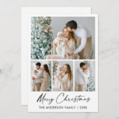 書道墨書聖書聖降誕祭4枚の写真 シーズンカード (正面/裏面)