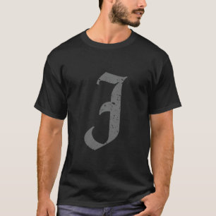 書道大文字J グランジ Tシャツ