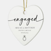 書道婚約した写真模写 セラミックオーナメント (左)