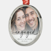 書道婚約した写真模写 メタルオーナメント (左)