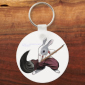 書道家のウサギ – キーチェーン –  (正面)