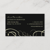 書道家の名刺 名刺 (裏面)