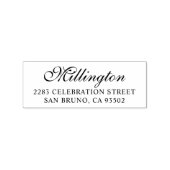 書道家名文字と差出人住所 ラバースタンプ (インプリント)