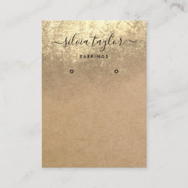 書道工芸紙イヤリング表示カード 名刺