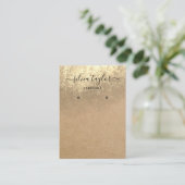 書道工芸紙イヤリング表示カード 名刺 (スタンド正面)