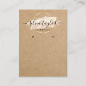 書道工芸紙イヤリング表示カード 名刺 (正面)