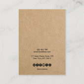 書道工芸紙イヤリング表示カード 名刺 (裏面)