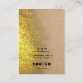 書道工芸紙イヤリング表示カード 名刺 (裏面)