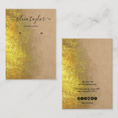 書道工芸紙イヤリング表示カード 名刺 (正面/裏面)