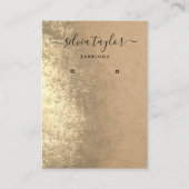 書道工芸紙イヤリング表示カード 名刺 (正面)