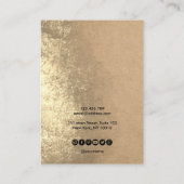 書道工芸紙イヤリング表示カード 名刺 (裏面)