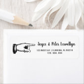 書道差出人住所ラベル指し ラベル (インサイチュ)