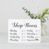 書道店オープン犬ウェルカムウィンドウサイン (スタンド正面)