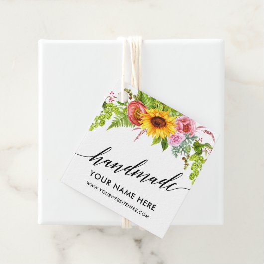 書道手作りひまわりフローラ手作 フェイバータグ (インサイチュ)