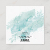 書道抽象芸術イヤリング表示ロゴ事業 スクエア名刺 (裏面)