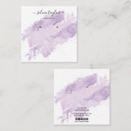 書道抽象芸術イヤリング表示ロゴ事業 スクエア名刺