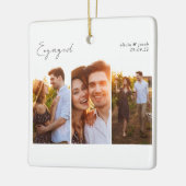 書道数々の写婚約した真 セラミックオーナメント (左)