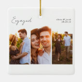 書道数々の写婚約した真 セラミックオーナメント (裏面)