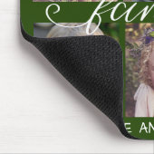 書道暗緑色6写真集 マウスパッド (コーナー)