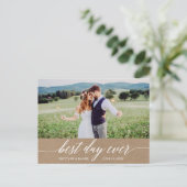 書道最高のの日は結婚いつも感謝する ポストカード (スタンド正面)