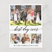 書道最高のの日4写真ありがとう ポストカード (正面)