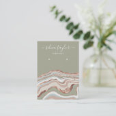 書道格子モダン表示カード 名刺 (スタンド正面)