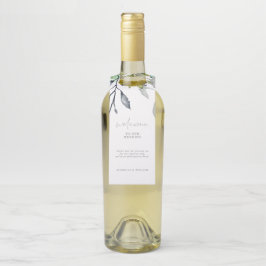 書道植物学結婚の歓迎 ボトルネックタグ