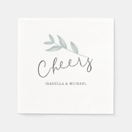書道植物学結婚応援 スタンダードカクテルナプキン