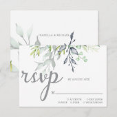 書道植物学結婚院 出欠カード (正面/裏面)