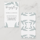 書道植物生結婚物登録簿 エンクロージャーカード (正面/裏面)